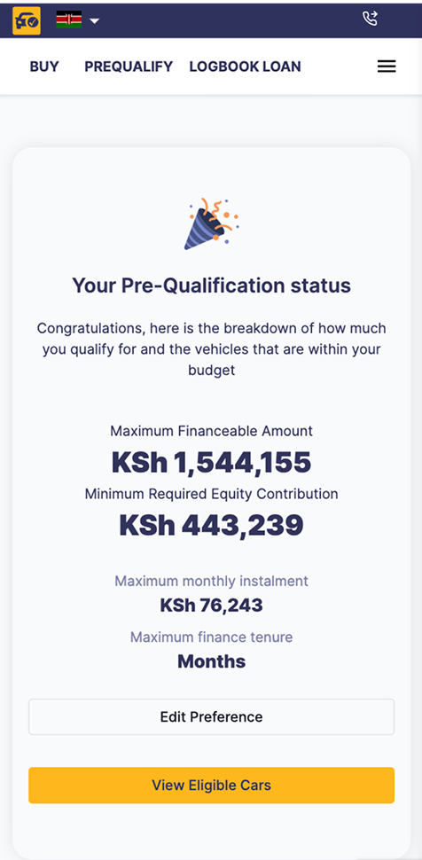 Autochek affordability result